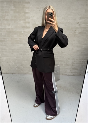 Premiere oversize belt blazer Sort HAUTE L\'AMITIÈ